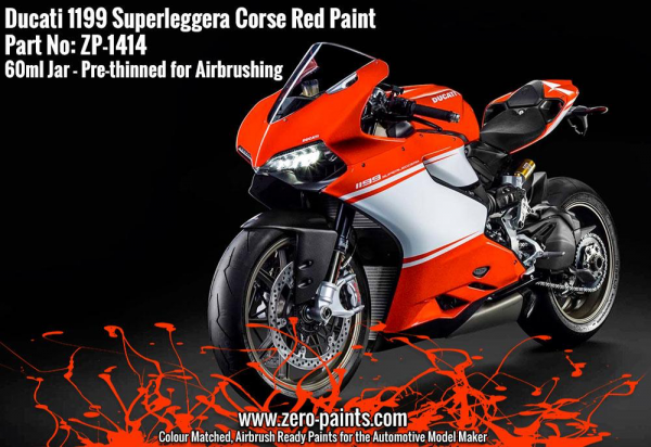 Corse Red Paint for Ducati 1199 Superleggera 60ml